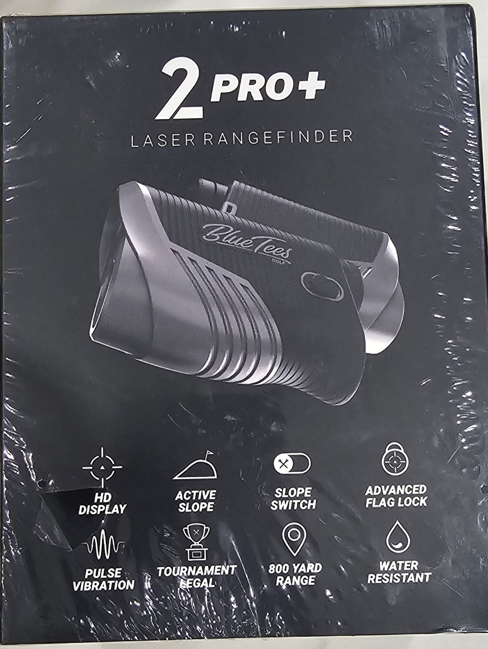 2 PRO+ Laser Rangefinder by Blue Tees - Black & Silver
